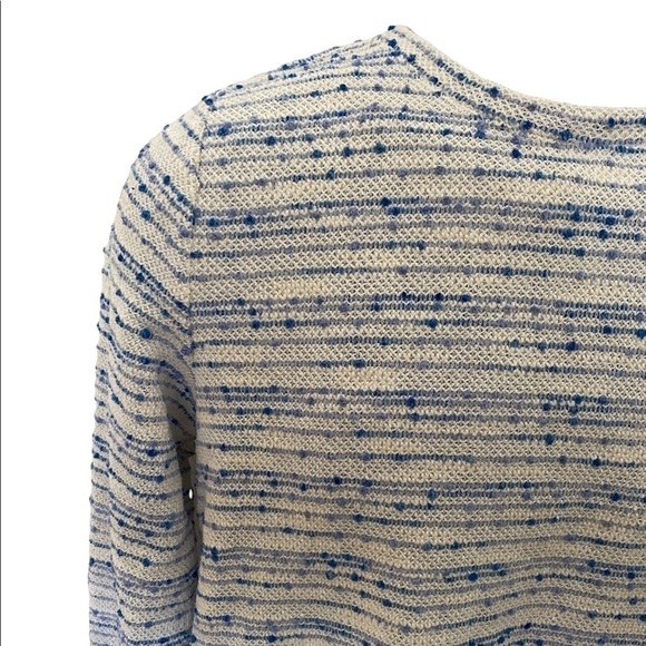 LOFT Light Blue & Cream Sweater Women XS - Picture 2 of 5
